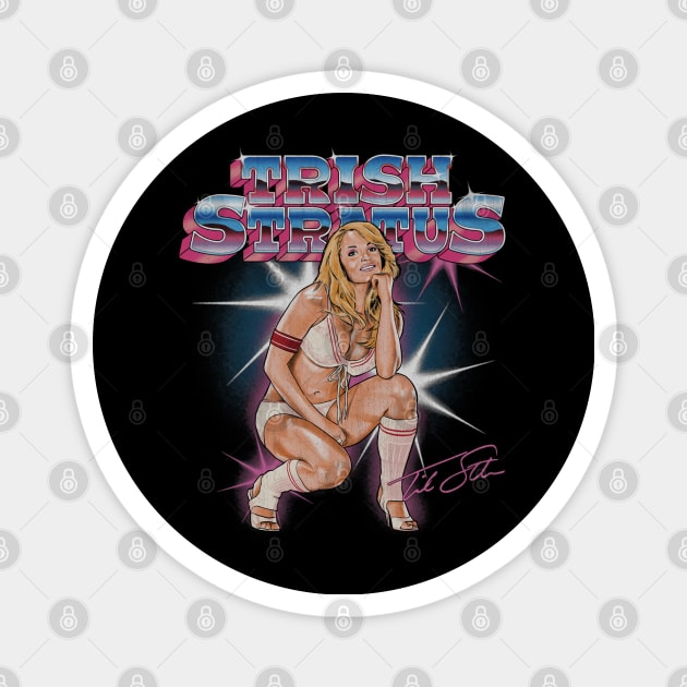 Trish Stratus Retro Magnet by MunMun_Design